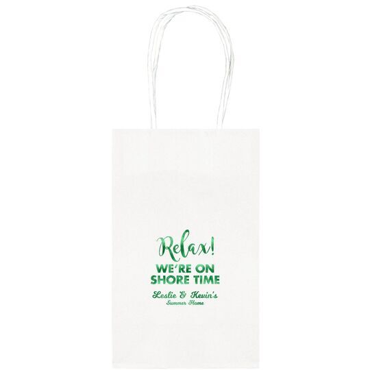 Relax We're On Shore Time Medium Twisted Handled Bags